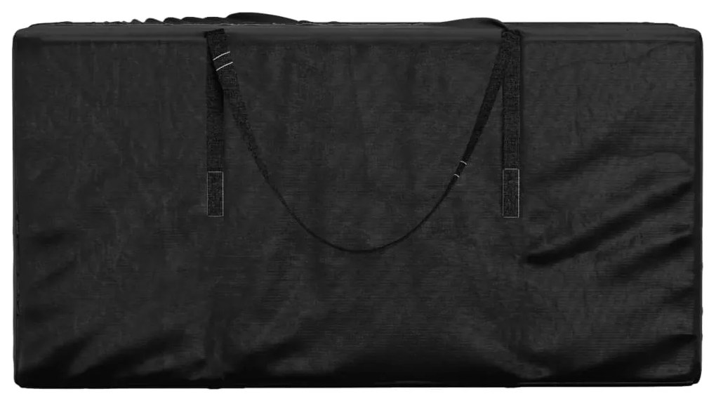 vidaXL Τσάντα Αποθ. Μαξιλαριών Κήπου Μαύρη 150x75x75 εκ. Πολυαιθυλένιο