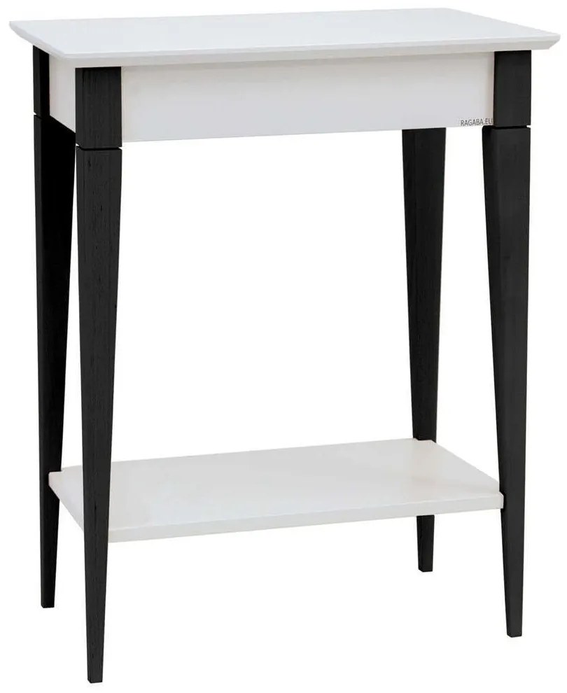 Κονσόλα Mimo S MIMOCSBL1 65x35x74cm White-Black Mdf,Ξύλο