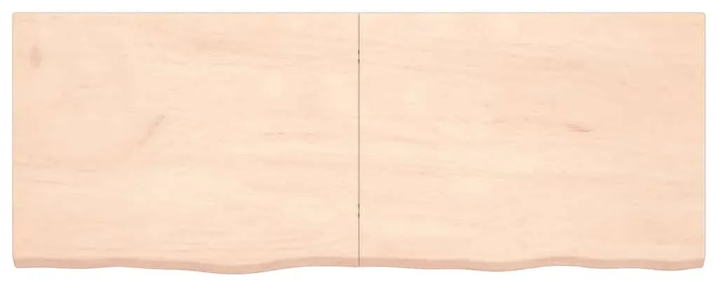 vidaXL Ράφι Τοίχου 160x60x(2-4) εκ. από Ακατέργαστο Μασίφ Ξύλο Δρυός