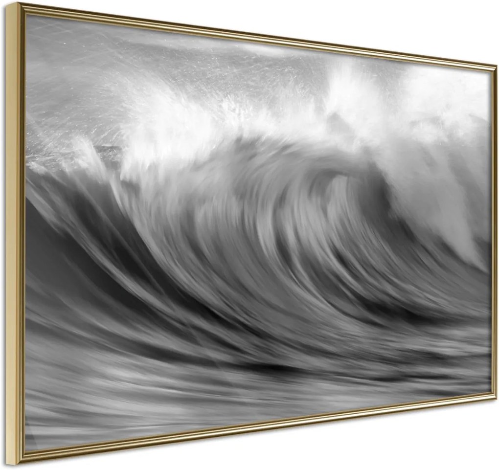 Αφίσα - Big Wave - 60x40 - Χρυσό - Χωρίς πασπαρτού