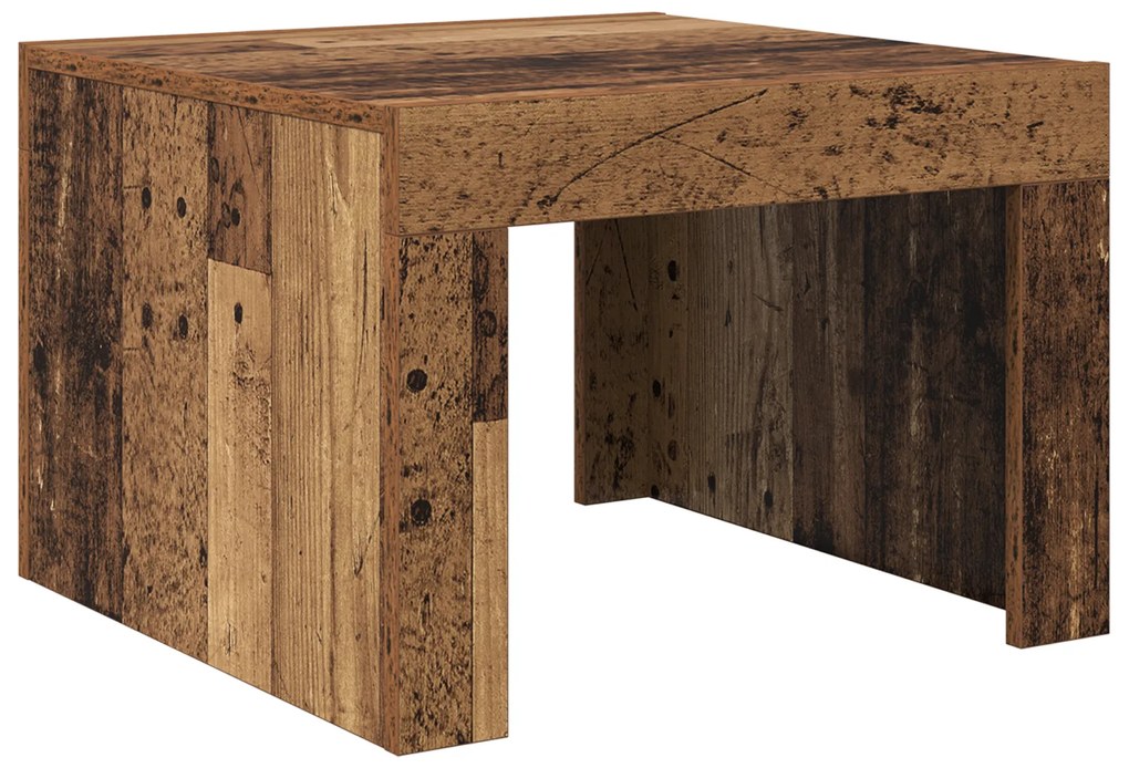 vidaXL Τραπεζάκι σαλονιού Παλιό ξύλο 50 x 50 x 35 cm