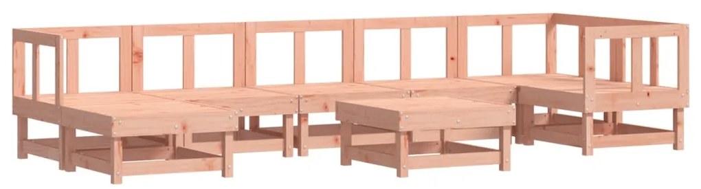 vidaXL Σαλόνι Κήπου Σετ 8 Τεμαχίων από Μασίφ Ξύλο Ψευδοτσούγκας