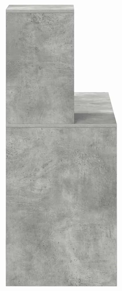 vidaXL Γραφείο Σκυρόδεμα Γκρι 102 x 50 x 124 εκ. Επεξεργασμένο ξύλο