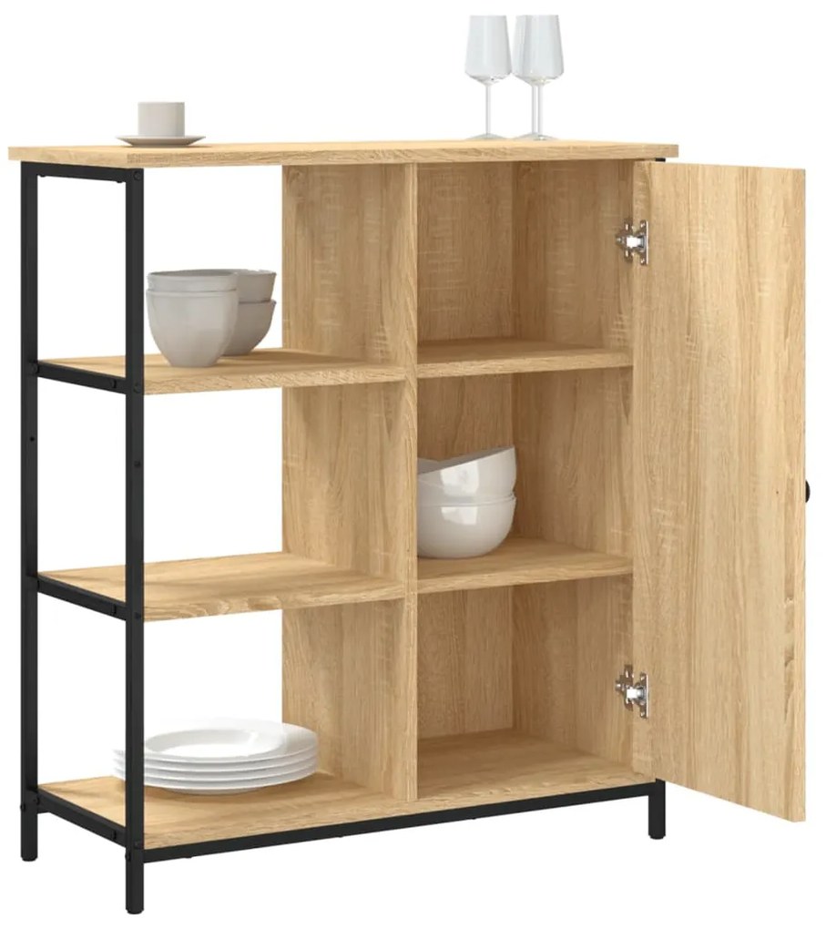 vidaXL Μπουφές Sonoma Δρυς 70x30x80 εκ. από Τεχνητό Ξύλο