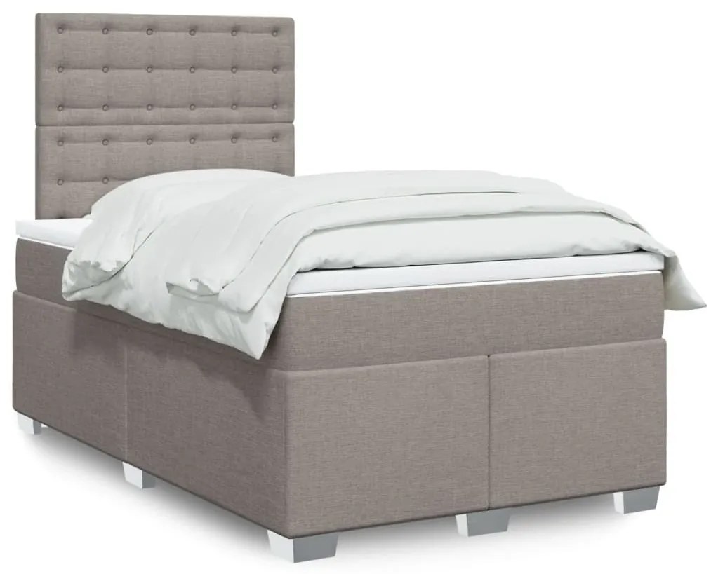 ΚΡΕΒΑΤΙ BOXSPRING ΜΕ ΣΤΡΩΜΑ TAUPE 120X200 ΕΚ. ΥΦΑΣΜΑΤΙΝΟ 3292773