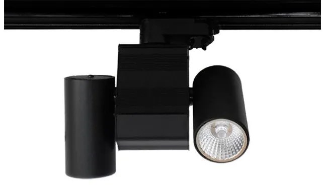 Σποτ Ράγας LED 2x12W Τριφασικό 6500K Φ5,5cm Miranda 55-2 Interlight 19562 Μαύρο