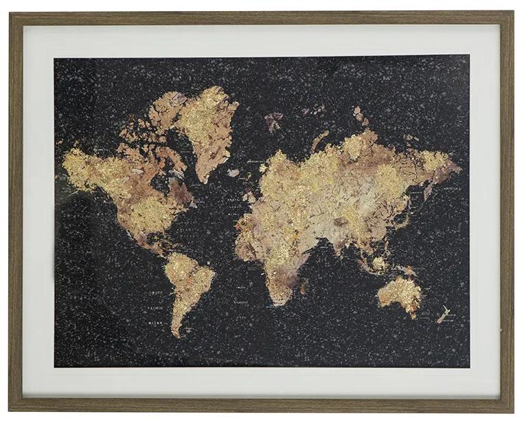 Artekko Woozent Πίνακας "Χάρτης" (57x72x3)cm