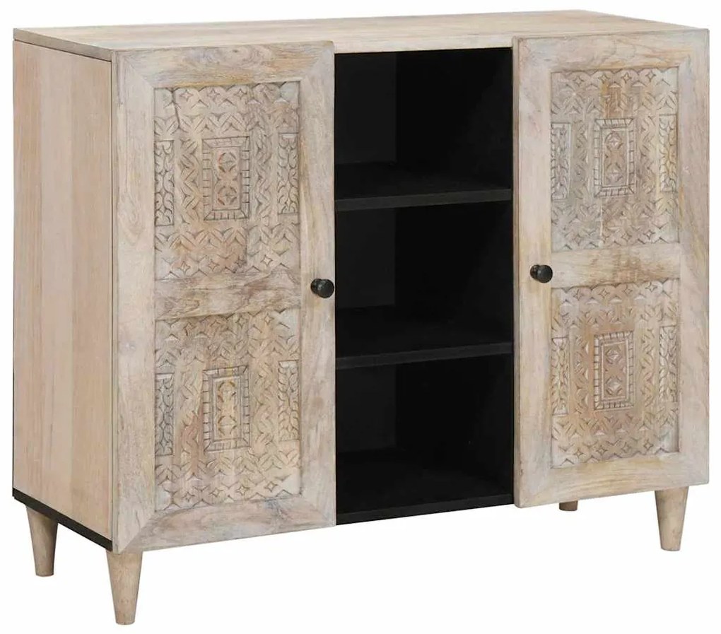 vidaXL Πλαϊνό γραφείο Λευκό 33.5 x 90 x 75 εκ