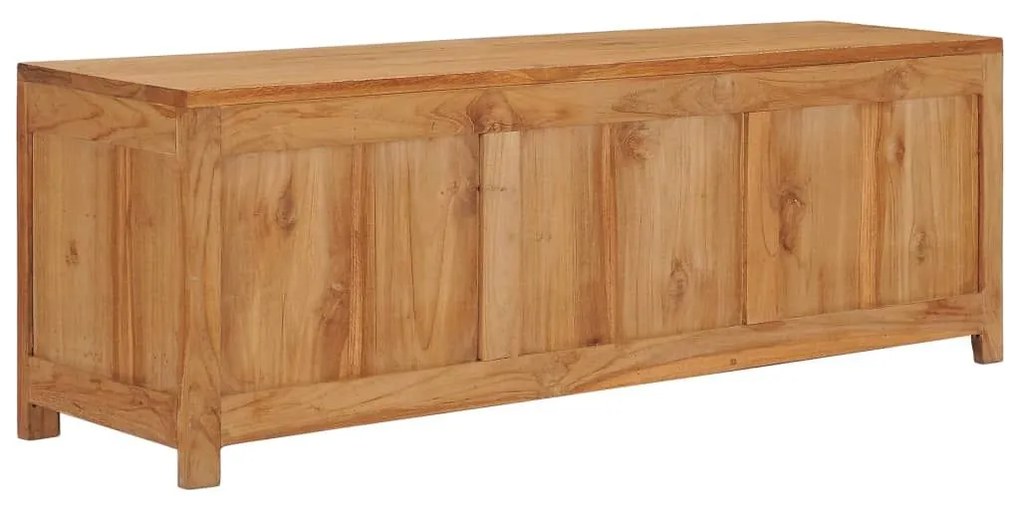 Έπιπλο Τηλεόρασης 120 x 30 x 40 εκ. από Μασίφ Ξύλο Teak - Καφέ