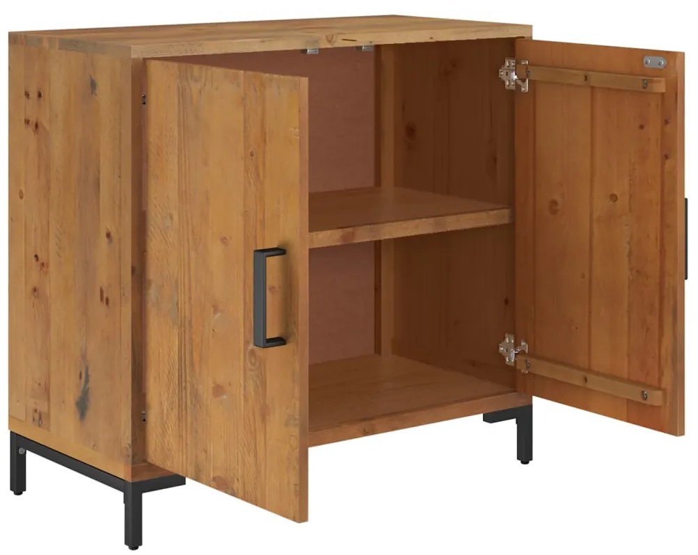 vidaXL Ντουλάπι Καφέ 75 x 35 x 70 εκ. από Μασίφ Ξύλο Πεύκου