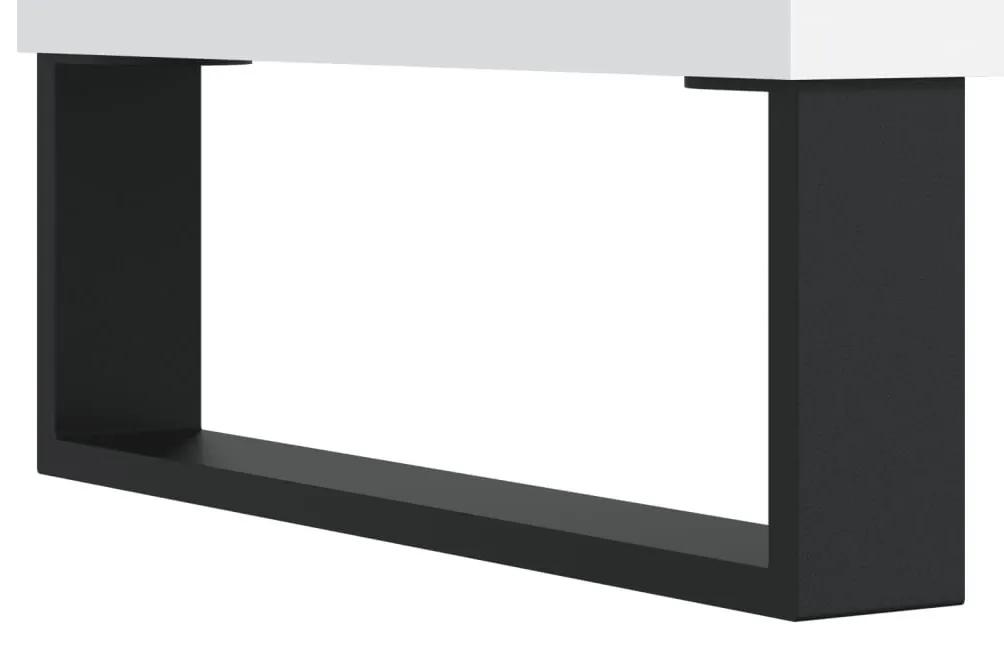 Έπιπλο Τηλεόρασης Λευκό 80 x 36 x 50 εκ. από Επεξεργασμένο Ξύλο - Λευκό