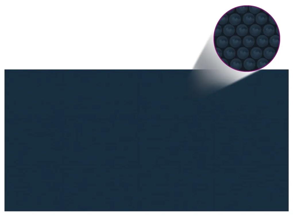 vidaXL Κάλυμμα Πισίνας Ηλιακό Μαύρο/Μπλε 975x488 εκ. από Πολυαιθυλένιο