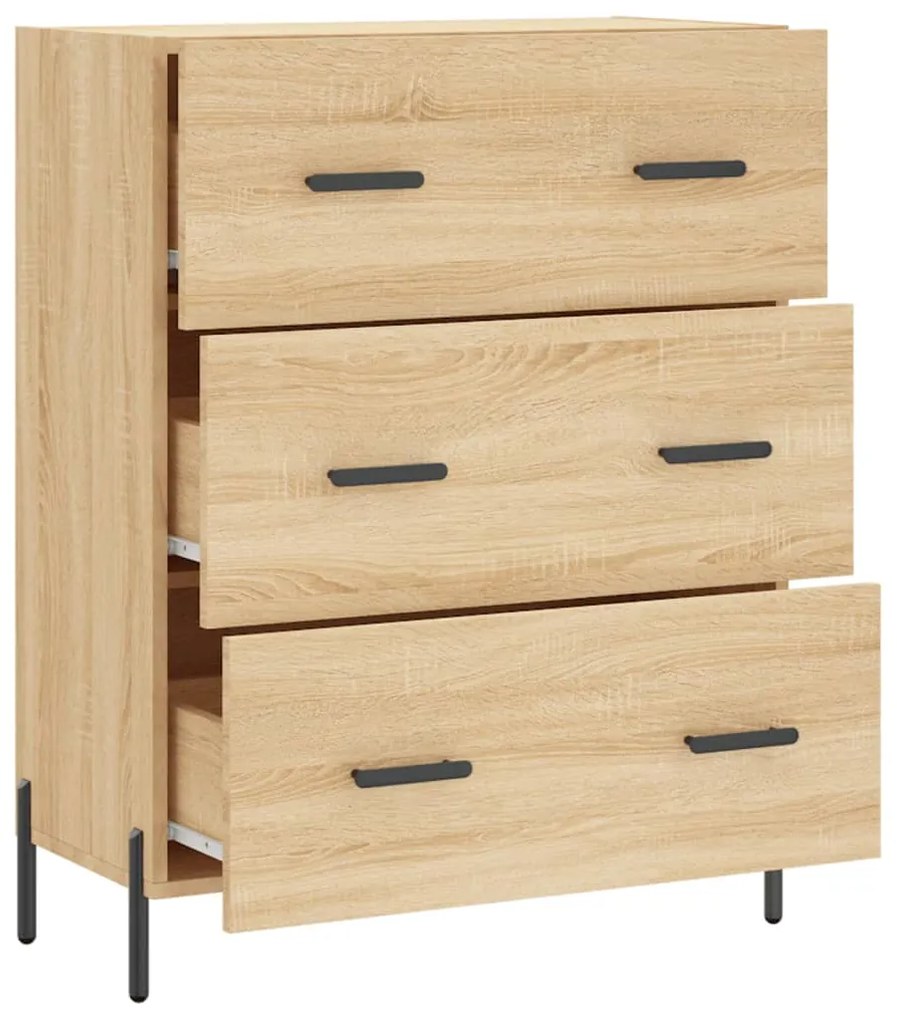 vidaXL Ντουλάπι Sonoma Δρυς 69,5 x 34 x 90 εκ. από Επεξεργασμένο Ξύλο