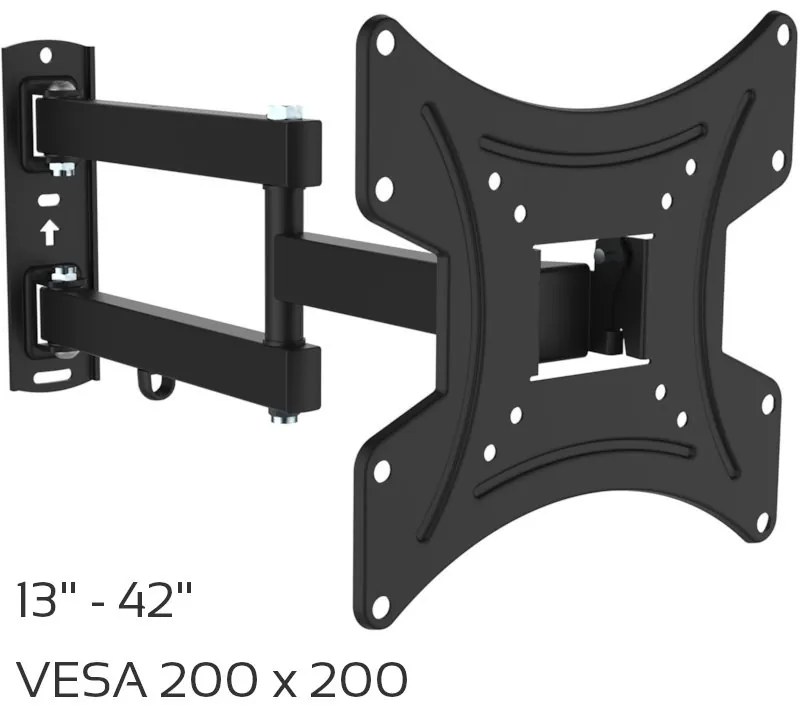 Βάση Τηλεόρασης 13"-42" Vesa 200x200 OSIO OSMA-1142