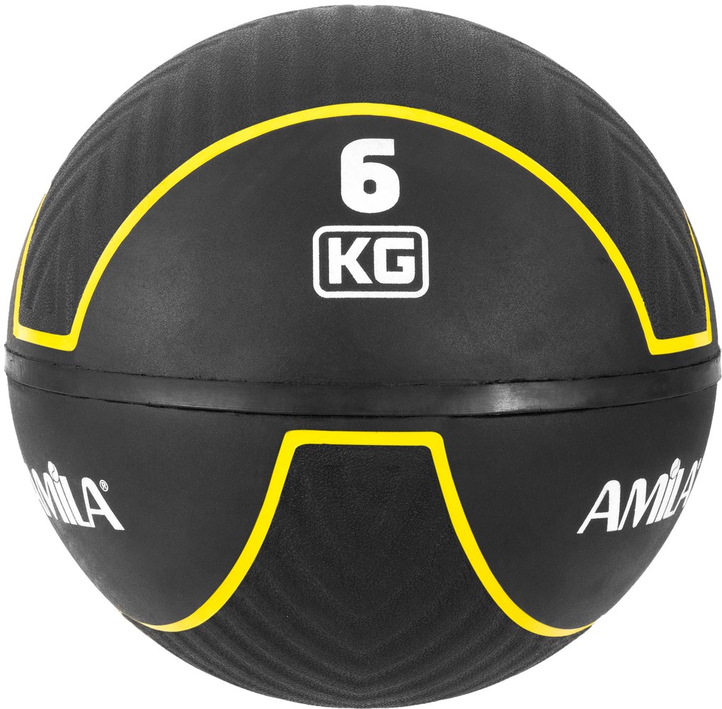 AMILA Μπάλα Medicine Ball HQ Rubber 6Kg (90709)