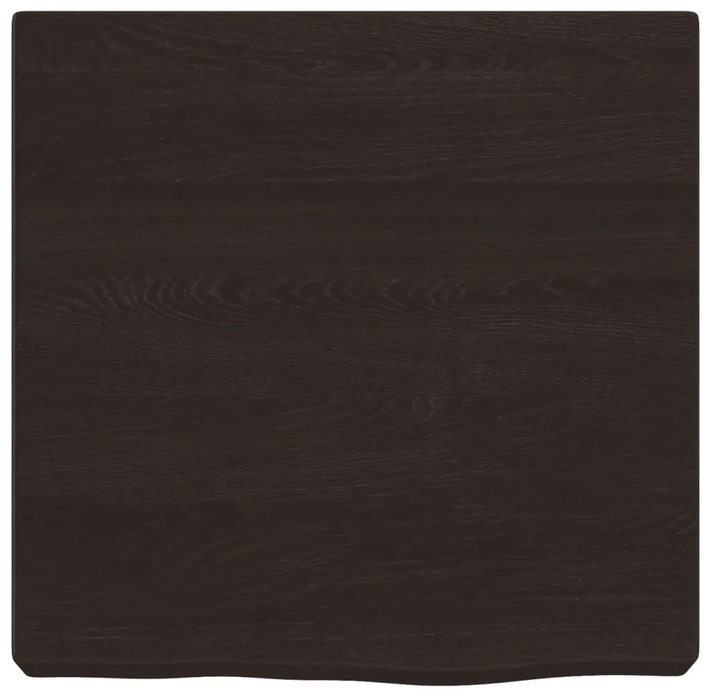 vidaXL Ράφι Τοίχου Σκούρο Καφέ 40x40x(2-6) εκ. Επεξ. Μασίφ Ξύλο Δρυός