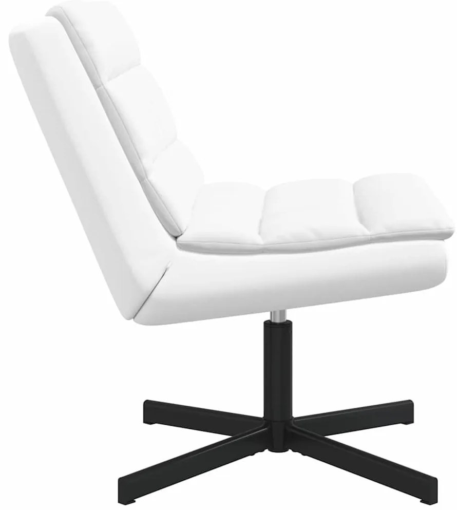 vidaXL Περιστρεφόμενη καρέκλα Λευκό 63 x 75 x 76 εκ Τεχνητό δέρμα