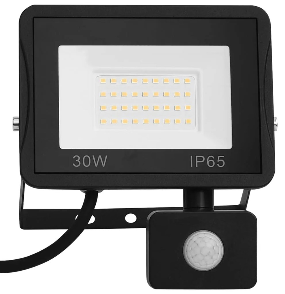 vidaXL Προβολέας LED με Αισθητήρα Ψυχρό Λευκό 30 W