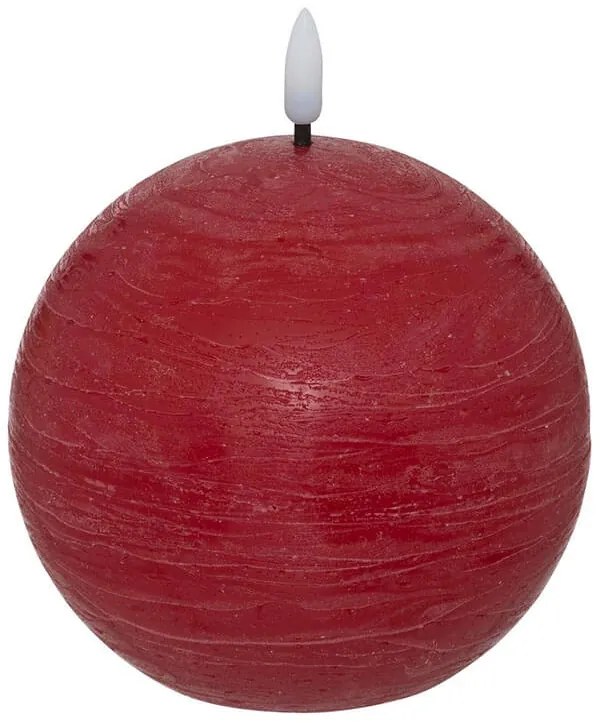 Διακοσμητικό Κερί LED Molia Atmosphera με διαστάσεις 8x8x10cm - Red