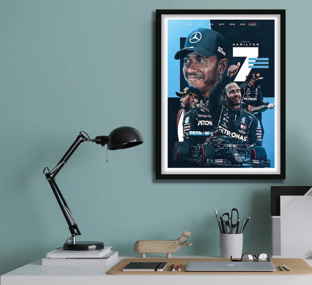 Πόστερ &amp; Κάδρο Lewis Hamilton F045 40x50cm  Εκτύπωση Πόστερ (χωρίς κάδρο)