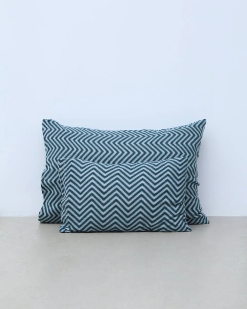 Βρεφική Fleece Chevron Μαξιλαροθήκη Firenze 30x45cm 30x45cm Γκρι