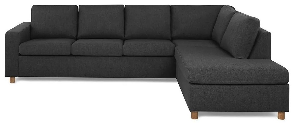 Γωνιακός Καναπές Scandinavian Choice C165, Μαύρο, 287x199x79cm