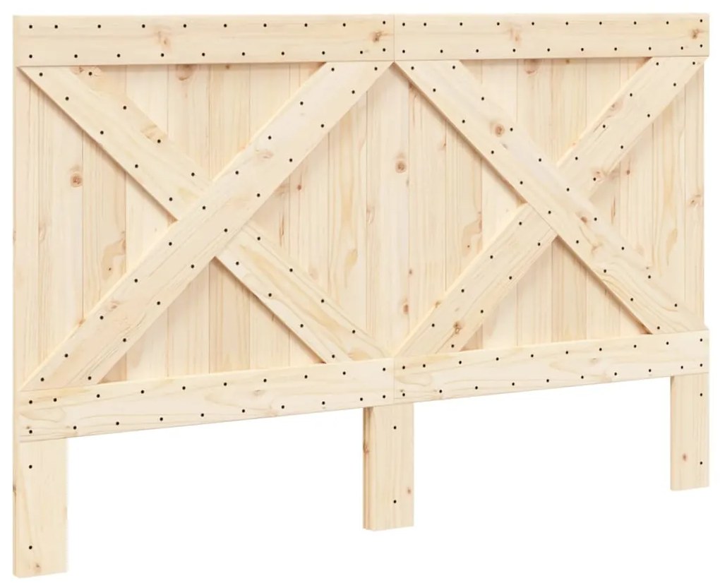 vidaXL Κεφαλάρι 160 x 104 εκ. από Μασίφ Ξύλο Πεύκου