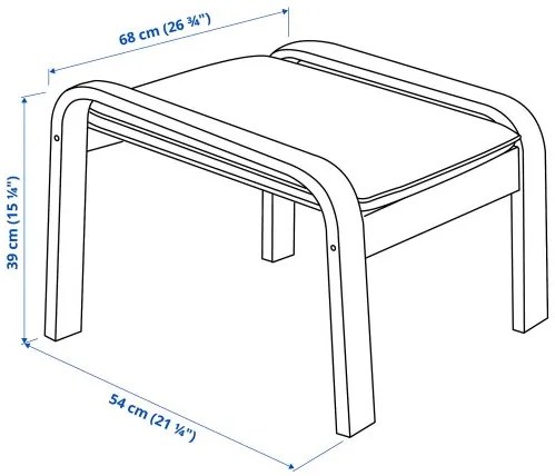 POÄNG πολυθρόνα και υποπόδιο 794.842.93