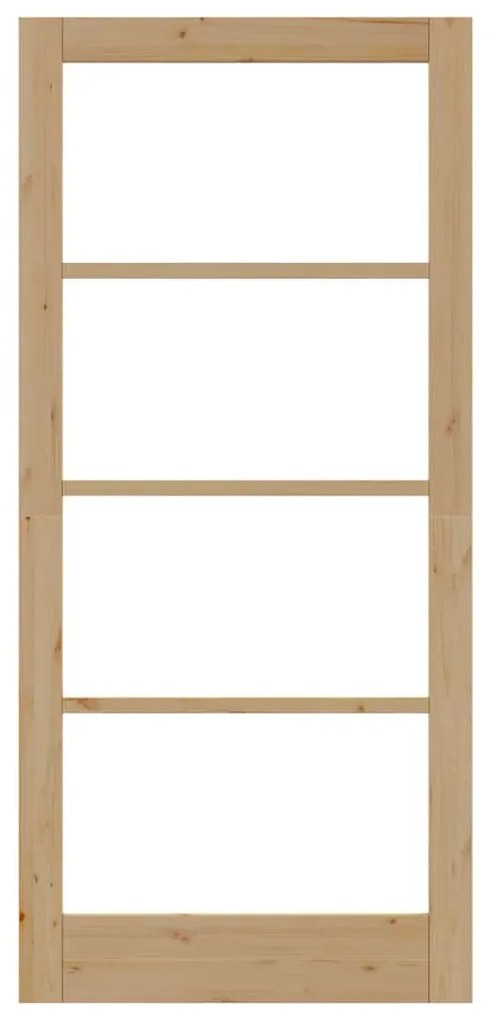 vidaXL Εσωτερική Πόρτα με Γυαλί Καφέ 93 x 202 cm