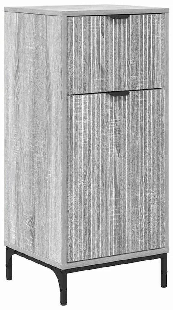 vidaXL Ντουλάπι Μπάνιου με συρτάρι Γκρι sonoma 39.5 x 36 x 88 εκ