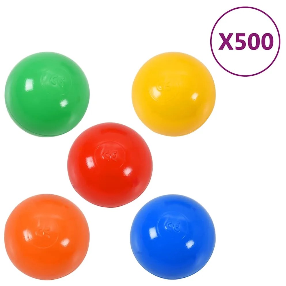 vidaXL Μπάλες για Παιδική Πισίνα 500 τεμ. Πολύχρωμες
