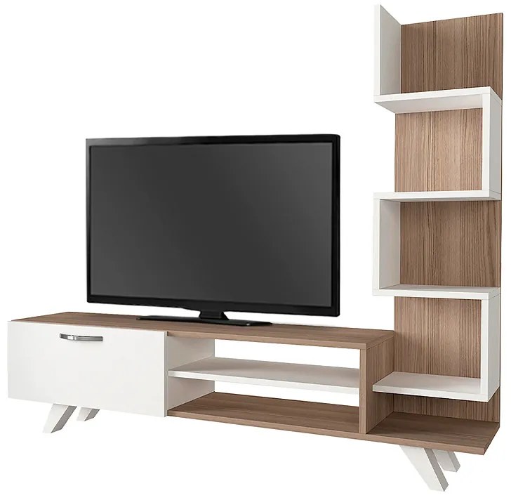 ΕΠΙΠΛΟ ΤΗΛΕΟΡΑΣΗΣ CEREN MEGAPAP ΧΡΩΜΑ ΛΕΥΚΟ - CORDOBA 149,5X31X131,6ΕΚ.