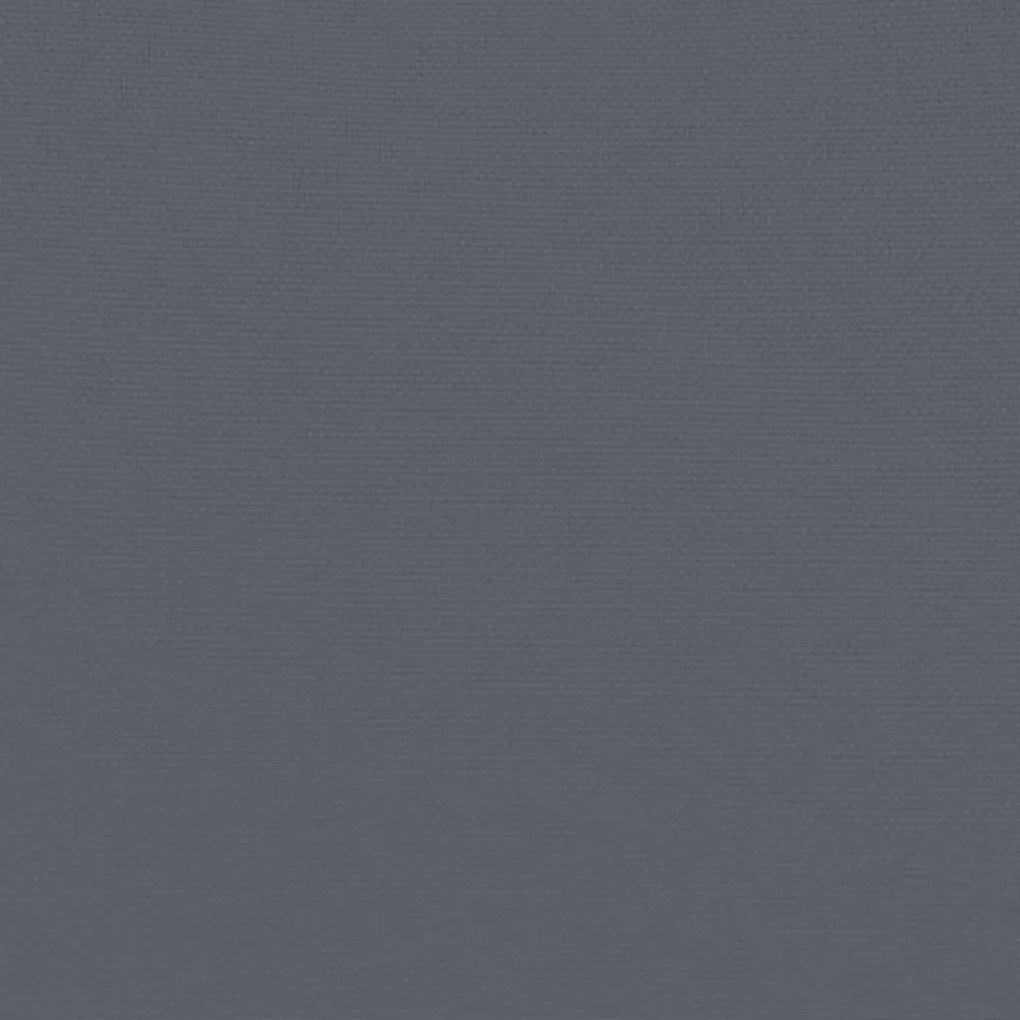 vidaXL Υποπόδιο Κήπου Μαύρο και Γκρι από Συνθετικό Ρατάν με Μαξιλάρι