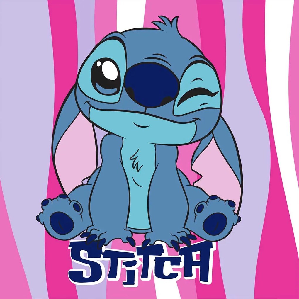 Λαβέτα Ώμου (30x30) Dimcol Lilo &amp; Stitch 74 Pink