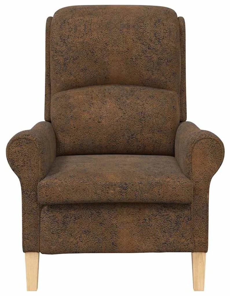 vidaXL Πολυθρόνα Καφέ Τεχνητό Δέρμα