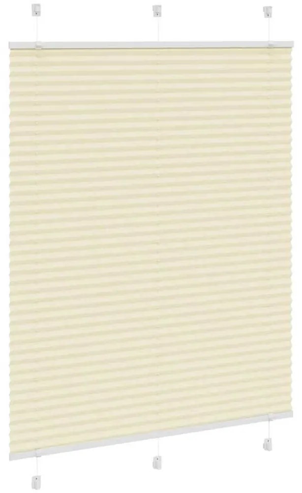 Πλισέ περσίδα Κρέμα 105x100 cm Πλάτος υφάσματος 104,4 cm - Κρεμ