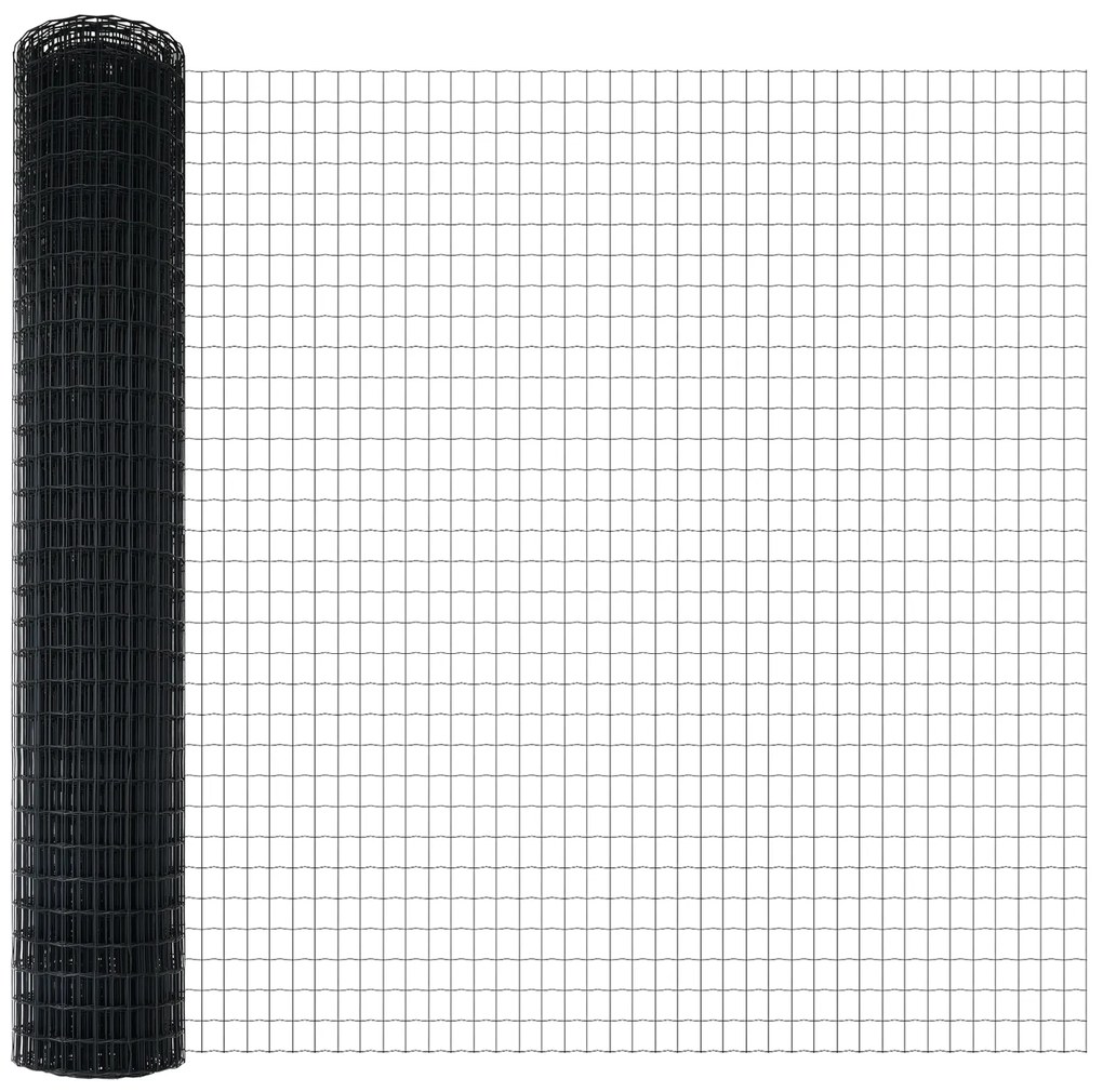 vidaXL Euro Fence με 7 Πόδια με Φλάντζα 1.4x10 μ Γαλβανισμένο Ατσάλι