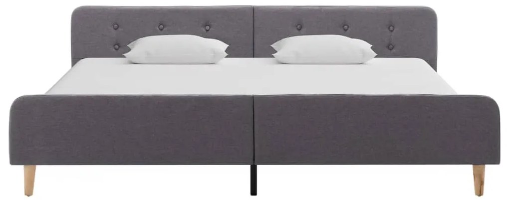 vidaXL Πλαίσιο Κρεβατιού Ανοιχτό Γκρι 180 x 200 εκ. Υφασμάτινο