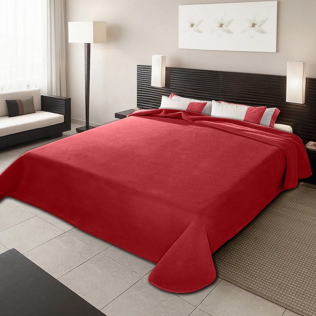 Κουβέρτα Μονή 160×220 BELPLA STER PLAIN RED(34) 160X220