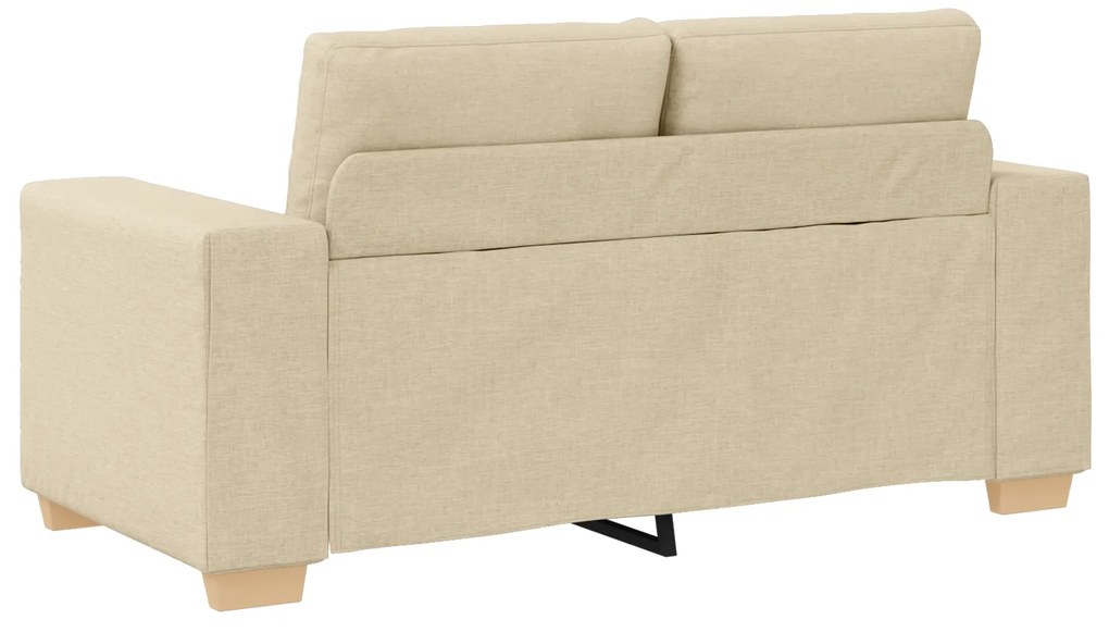 vidaXL Σετ Καναπέ με μαξιλάρι 2 pcs Κρεμ 221 x 78 x 80 εκ Ύφασμα