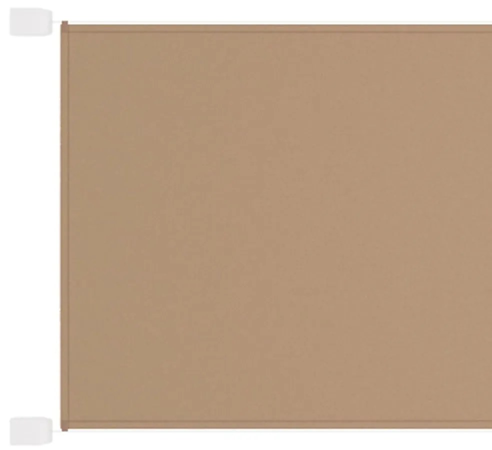 vidaXL Τέντα Κάθετη Taupe 60 x 420 εκ. από Ύφασμα Oxford