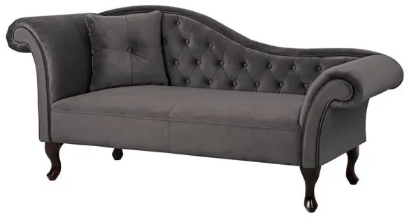 ΑΝΑΚΛΙΝΔΡΟ T.CHESTERFIELD ΓΚΡΙ ΒΕΛΟΥΔΟ NIOVI HM3007.10 ΑΡ.ΜΠΡΑΤΣO 189x61x84Yεκ.