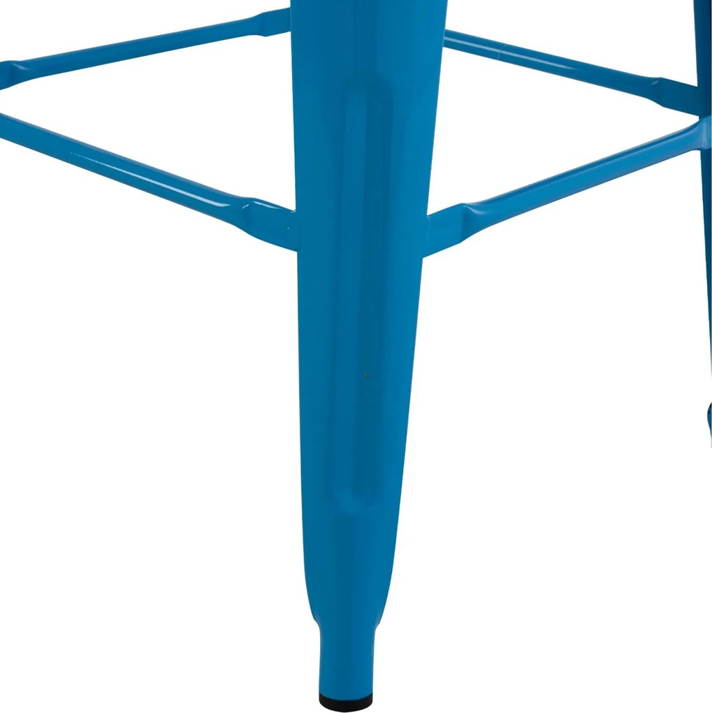 Σκαμπό μπάρ MELITA C8642.08 Μεταλλικό Μπλέ 43x43x78Yεκ. 43x43x78 εκ.