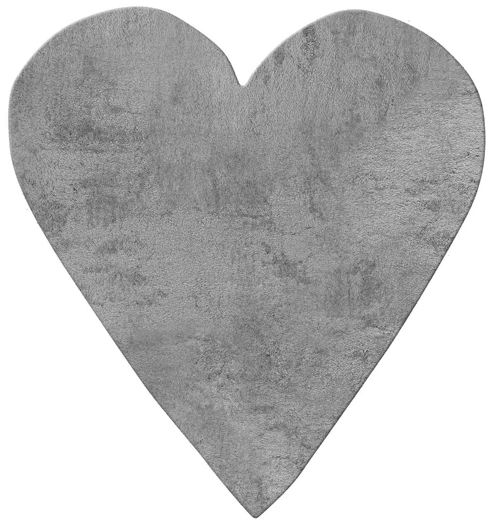 Παδικό Χαλί FEATHERY GREY HEART 160 x 160 εκ.