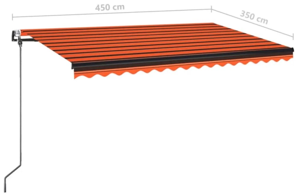 ΤΕΝΤΑ ΑΥΤΟΜΑΤΗ ΜΕ LED/ΑΙΣΘΗΤ. ΑΝΕΜΟΥ ΠΟΡΤΟΚΑΛΙ/ΚΑΦΕ 450X350 ΕΚ. 3069215