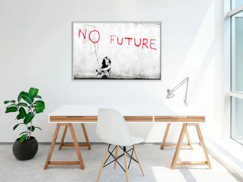 Αφίσα - Banksy: No Future - 30x20 - Χρυσό - Χωρίς πασπαρτού