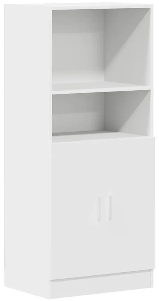 vidaXL Στήλη Κουζίνας Λευκή 57x41,5x131,5 εκ. από Επεξεργασμένο Ξύλο