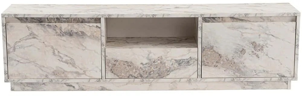 Έπιπλο Tηλεόρασης Vanguard 241NRD1313 160x29,5x42cm Marble Effect White