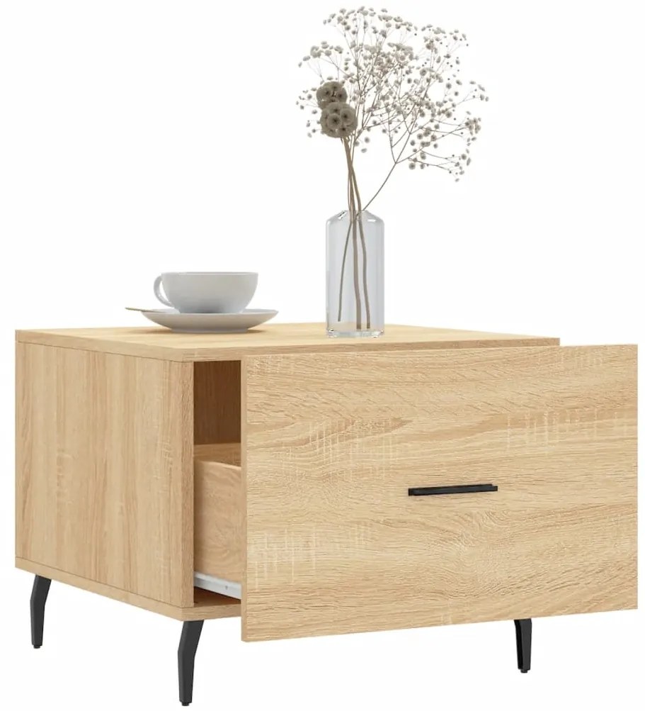 vidaXL Τραπεζάκια Σαλονιού 2 τεμ Sonoma Δρυς 50x50x40 εκ Επεξ. Ξύλο