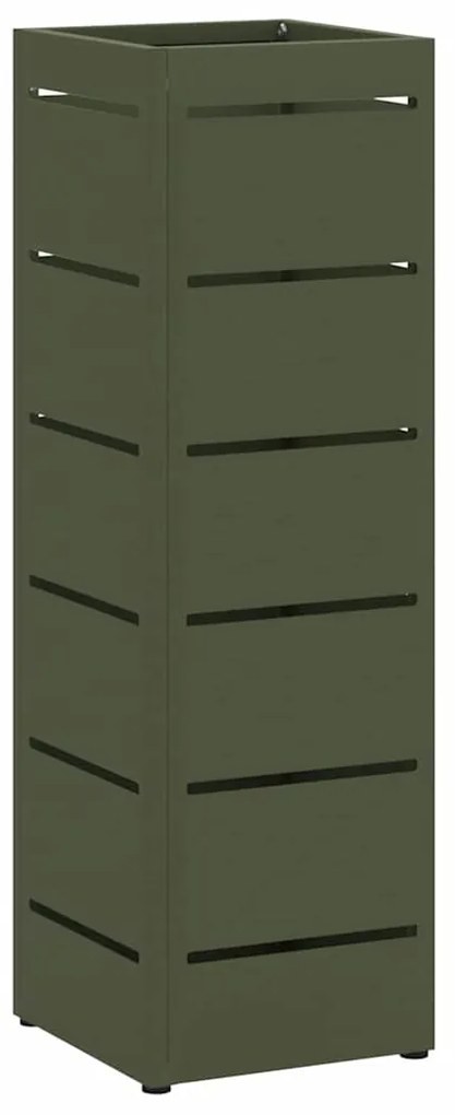 vidaXL Σχέδιο & βάση αποθήκευσης Ελιά 15.5 x 15.5 x 49 εκ Μέταλλο